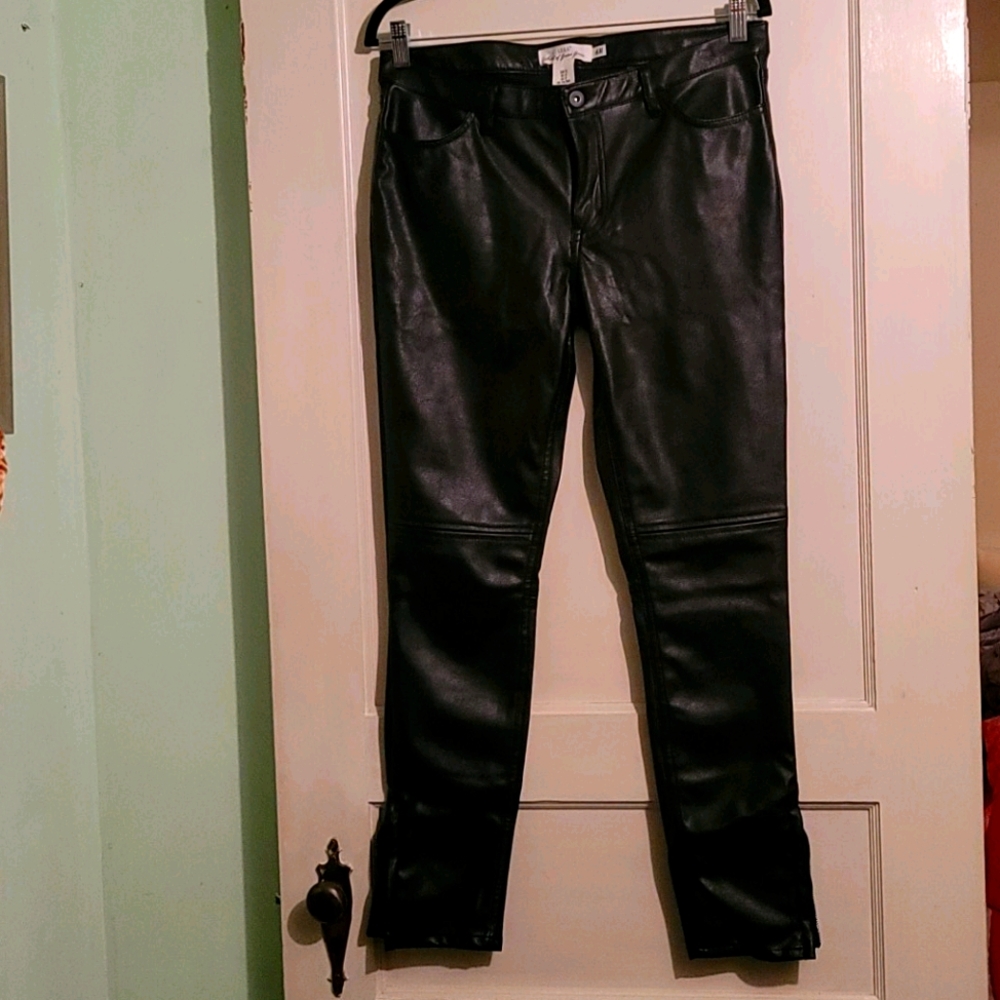 Pleather pants